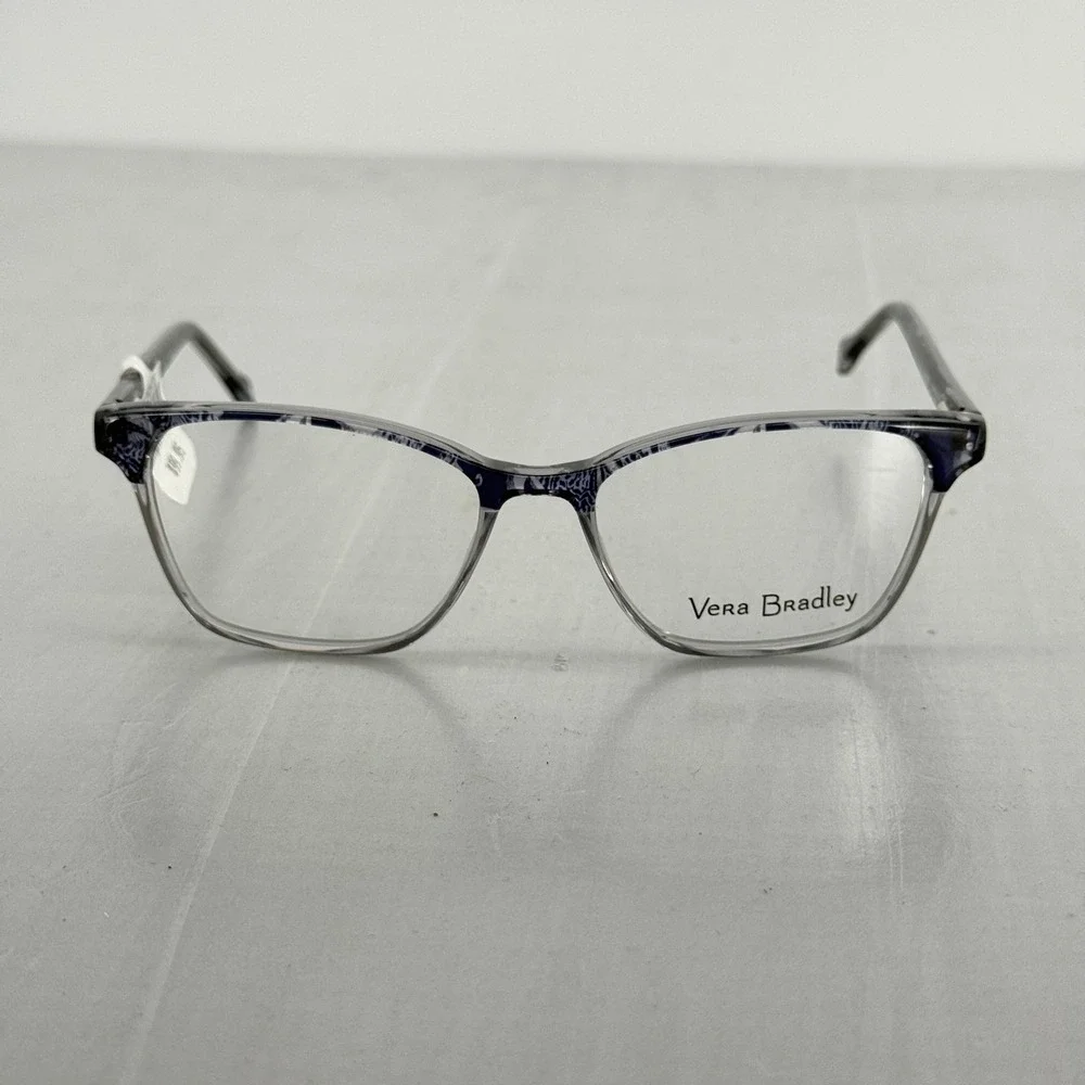 Vera Bradley Andie 5216 Blue‎ Floral Cat Eye Optical Glasses Frames New